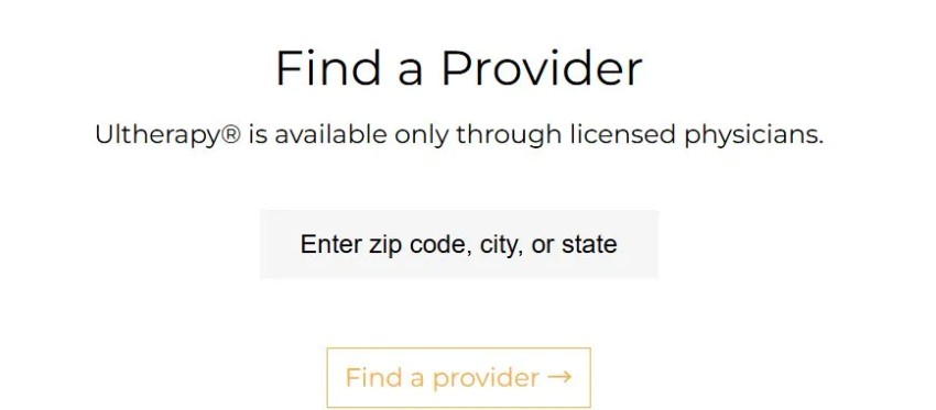 Verified Ultherapy treatment provider credentials