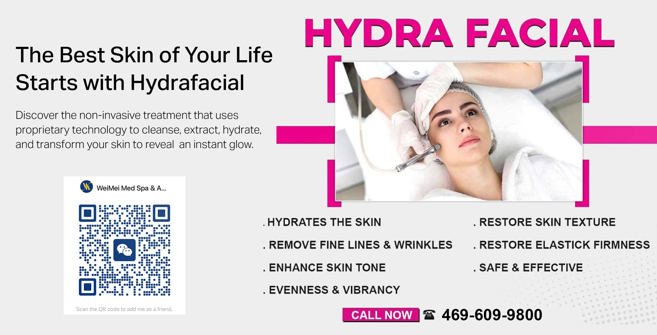 Hydrafacial results with glowing skin