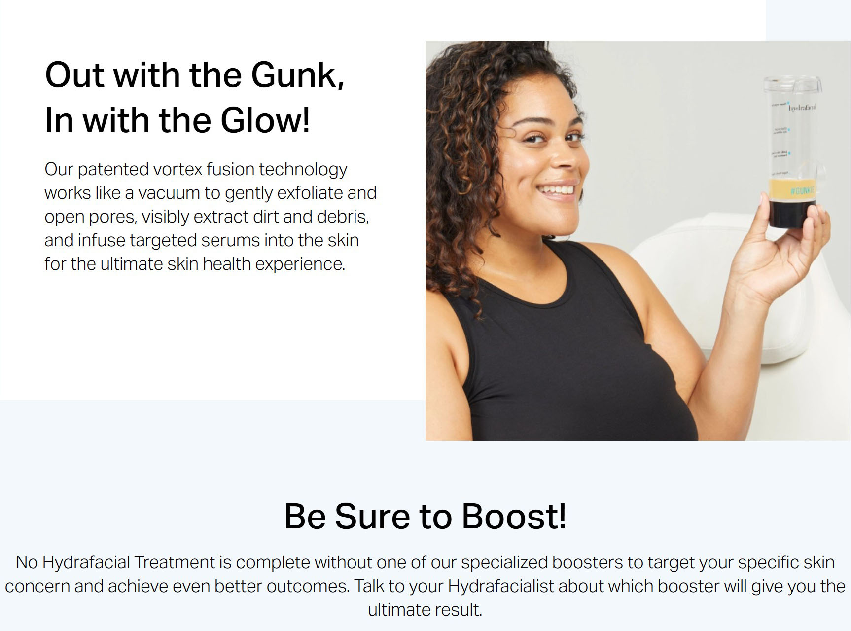 Hydrafacial patient consultation